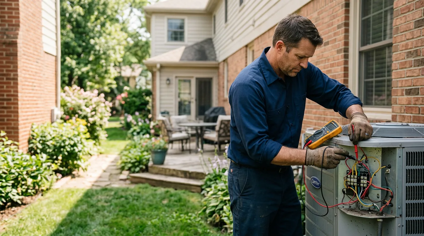 HVAC technician working near Coatesville, PA